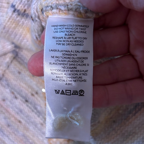 Anthropologie Cream, Gold,Green Floral Cocoon Sweater…NWT - Picture 9 of 10